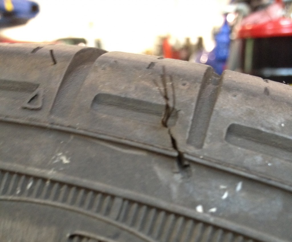 Failed VW tire