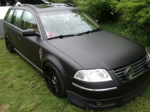 Lowered Passat Wagon at Southern Worthersee