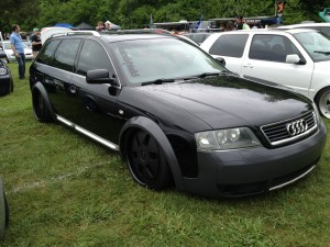 lowered Audi allroad at Southern Worthersee