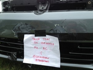 VW damage at Southern Worthersee