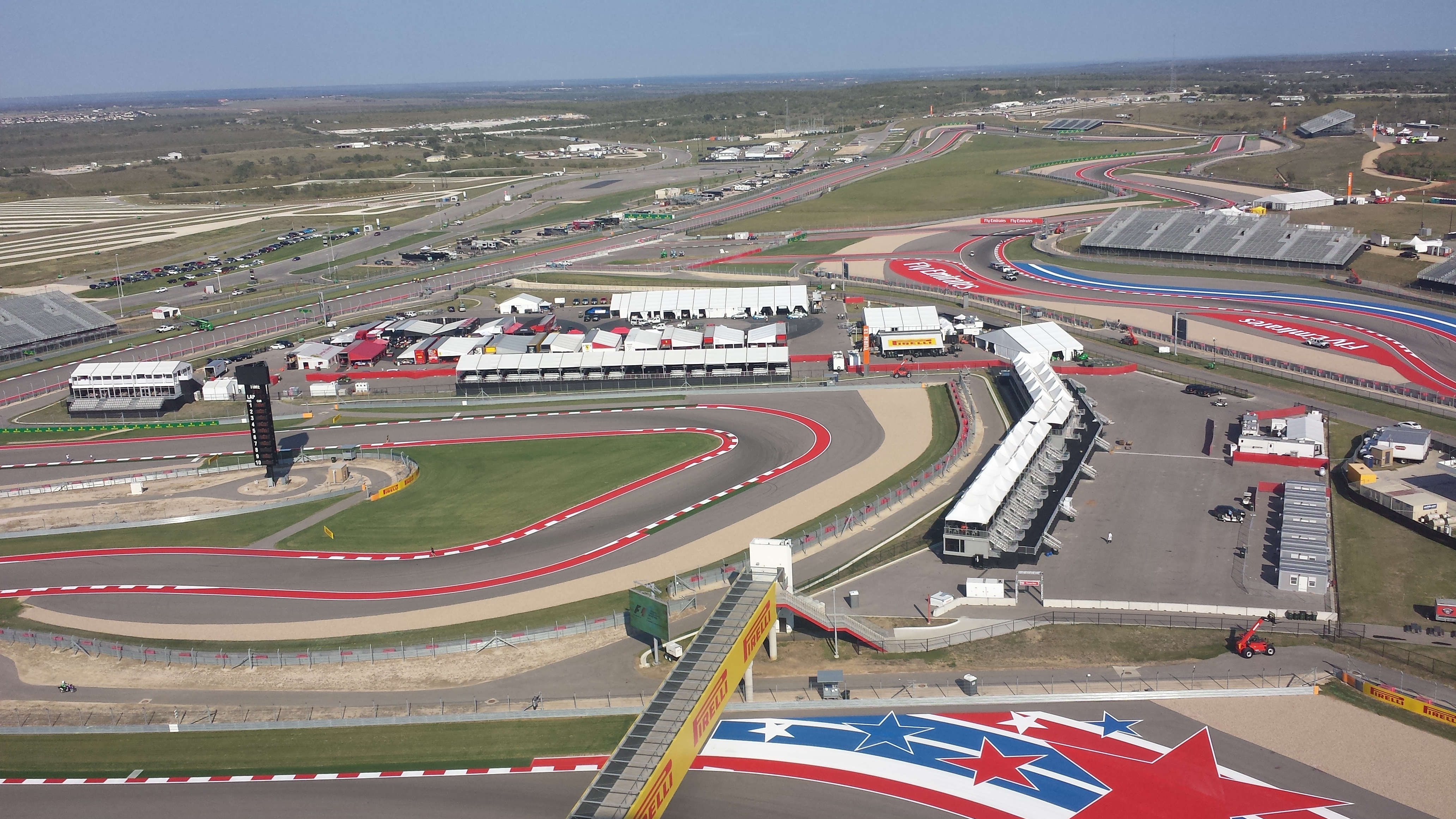 Top of the observation deck at COTA