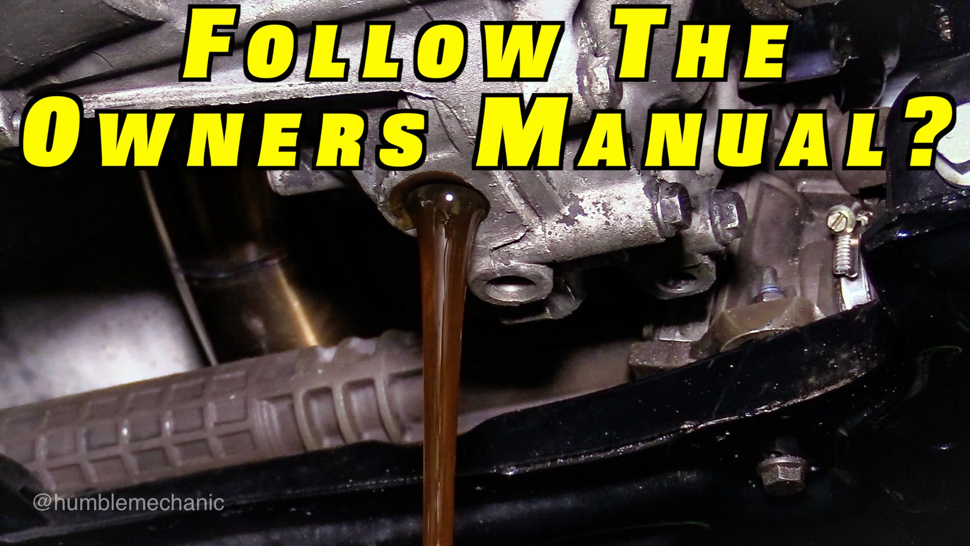 Should You Follow Your Owners Manual for Maintenance?